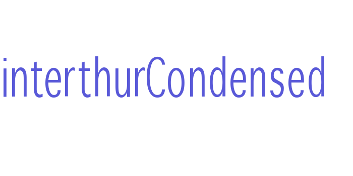 WinterthurCondensed Font