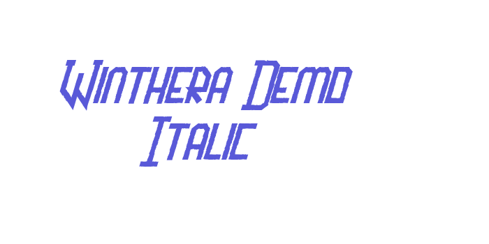 Winthera Demo Italic Font Download