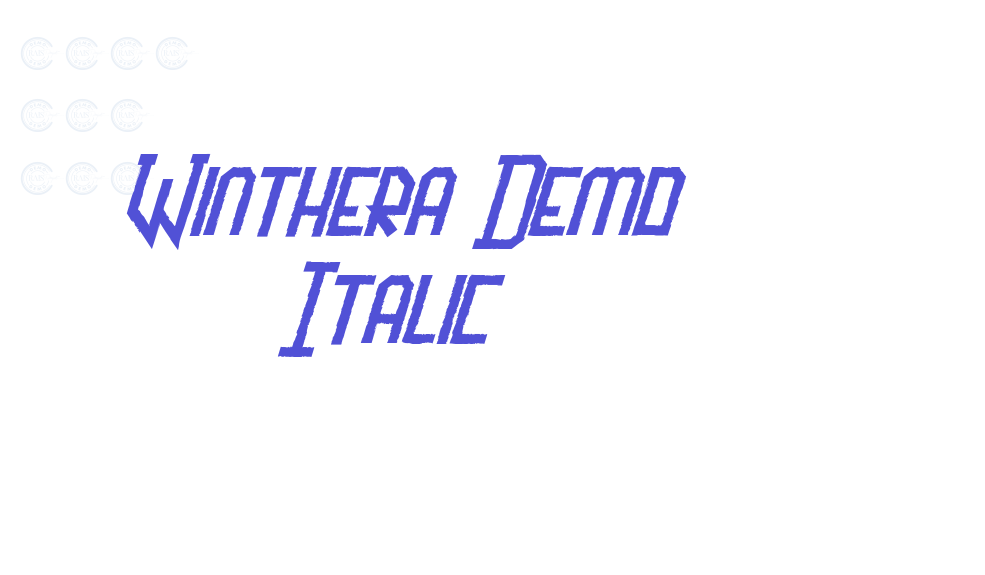 Winthera Demo Italic-font-download