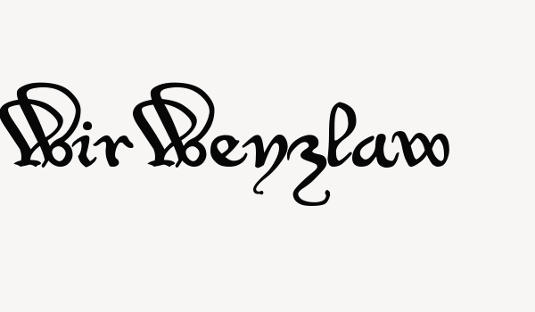 WirWenzlaw Font