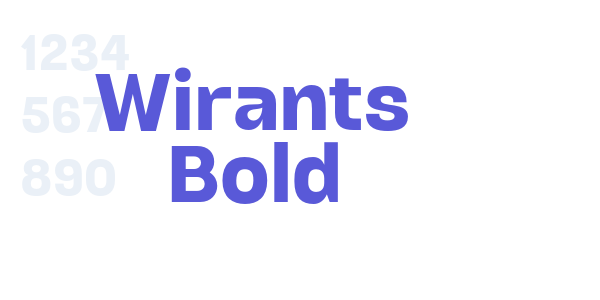 Wirants Bold font free