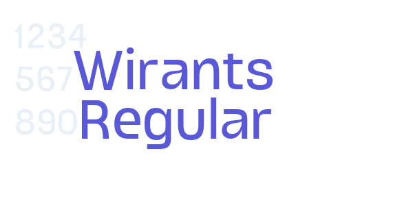 Wirants Regular font free