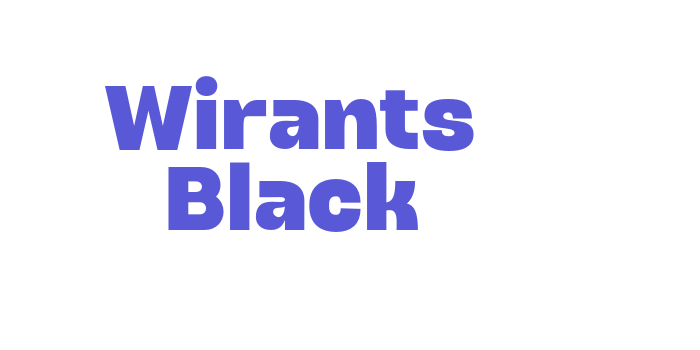 Wirants Black Font Download