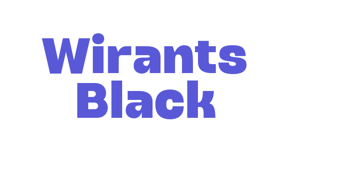 Wirants Black Font