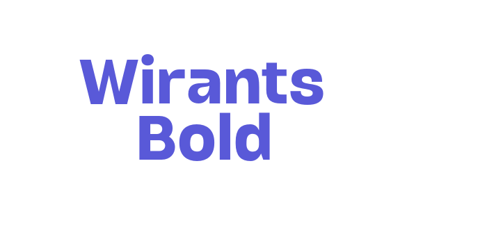 Wirants Bold Font Download