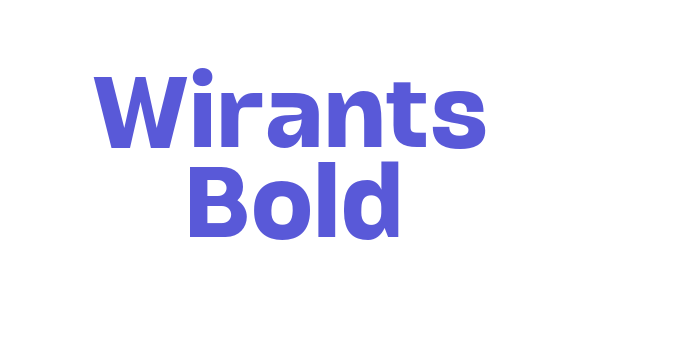 Wirants Bold Font