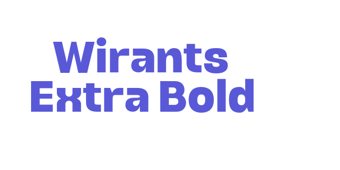 Wirants Extra Bold Font Download