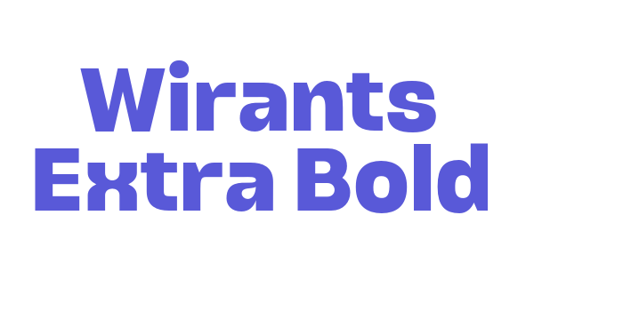 Wirants Extra Bold Font