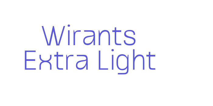 Wirants Extra Light Font Download