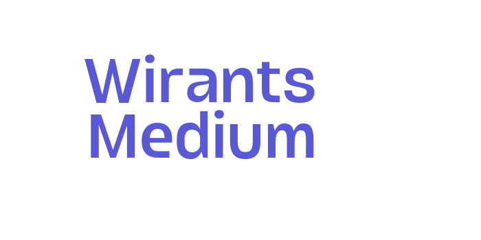 Wirants Medium Font Download