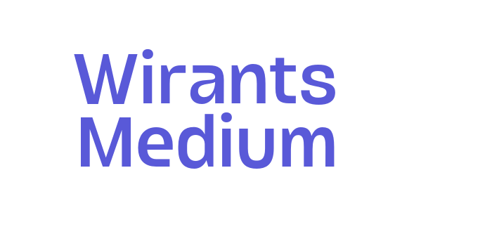 Wirants Medium Font