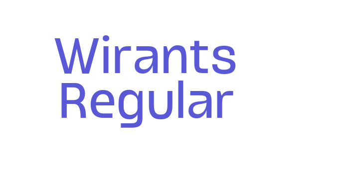 Wirants Regular Font