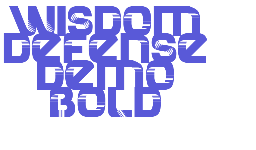 Wisdom Defense Demo Bold Font