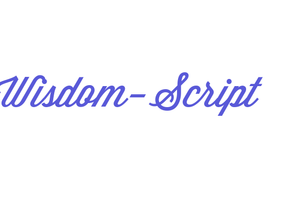 Wisdom-Script Font