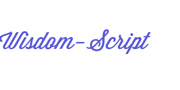 Wisdom-Script Font Download