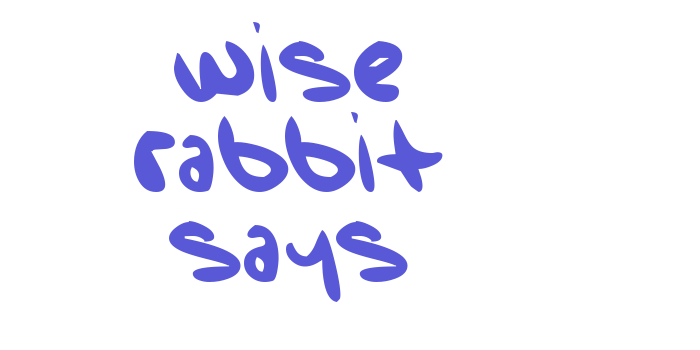 Wise Rabbit Says Font