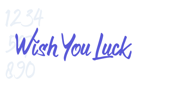 Wish You Luck font free