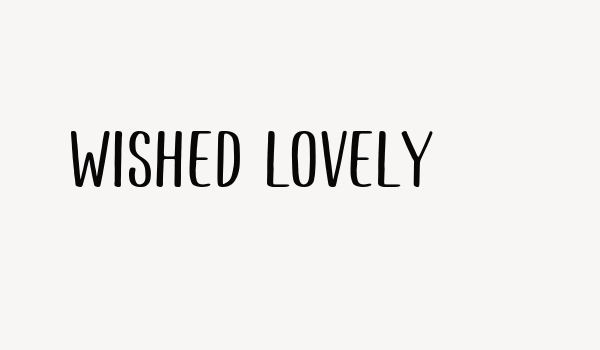 Wished Lovely Font