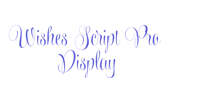 Wishes Script Pro Display Font Download