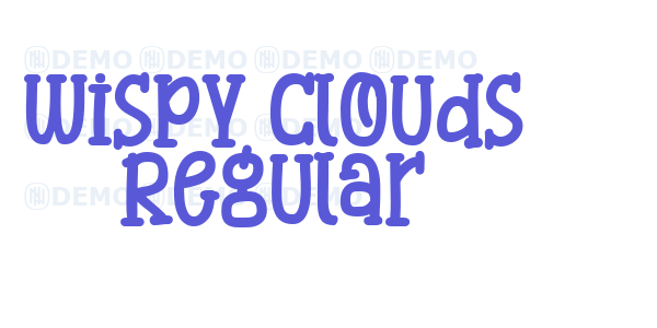 Wispy Clouds Regular font free