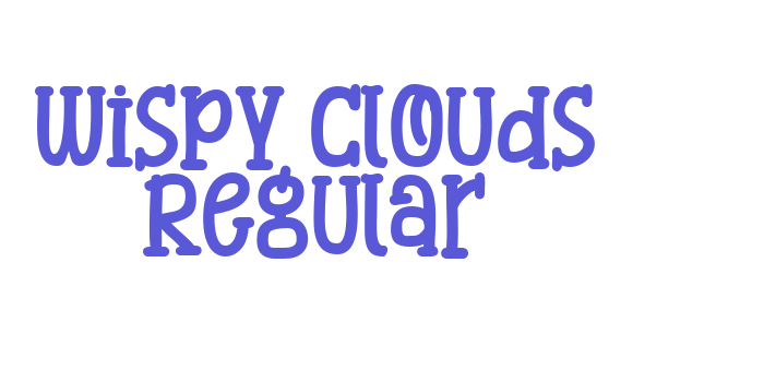 Wispy Clouds Regular Font Download