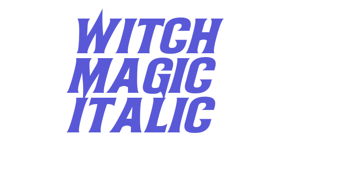 Witch Magic Italic Font Download