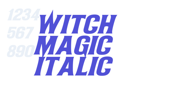 Witch Magic Italic font download