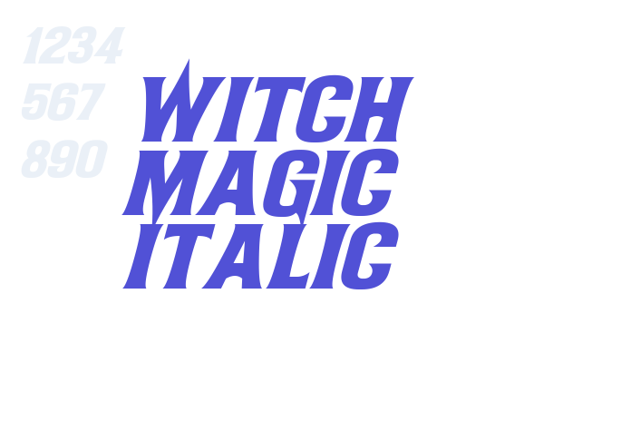 Witch Magic Italic font download