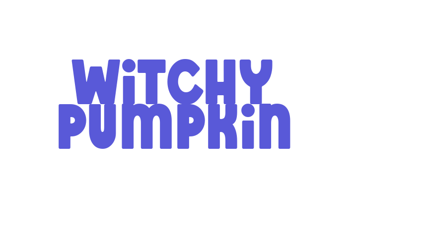 Witchy Pumpkin Font