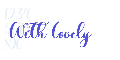 With Lovely-font-download