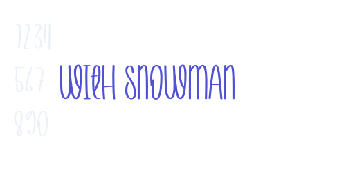 With Snowman-font-download