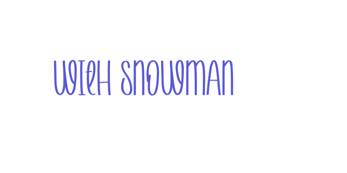 With Snowman Font