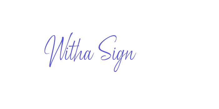 Witha Sign Font