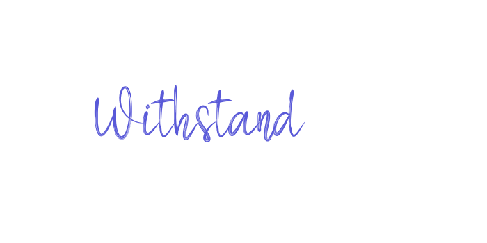 Withstand Font Download