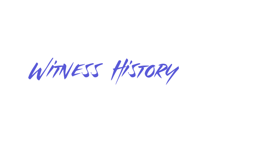 Witness History Font