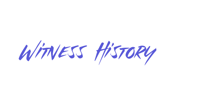 Witness History Font Download