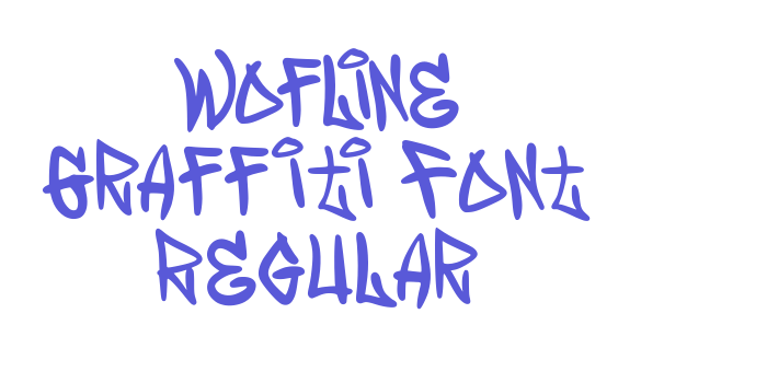 Wofline Graffiti Font Regular Font Download