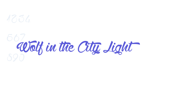 Wolf in the City Light font free