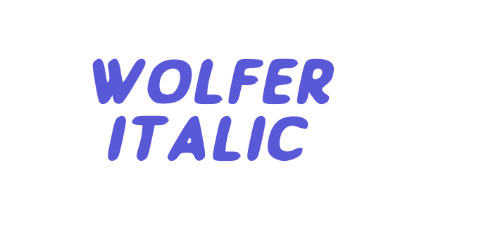 Wolfer Italic Font Download