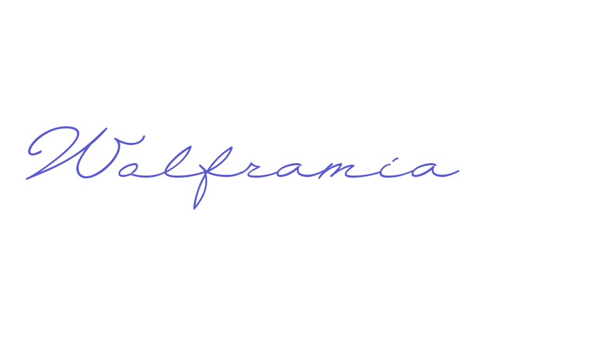 Wolframia Font