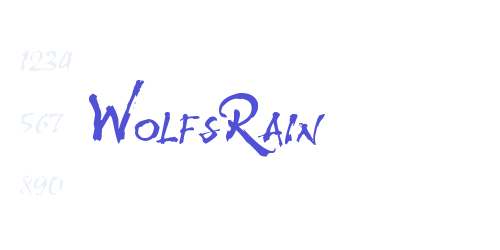 WolfsRain-font-download