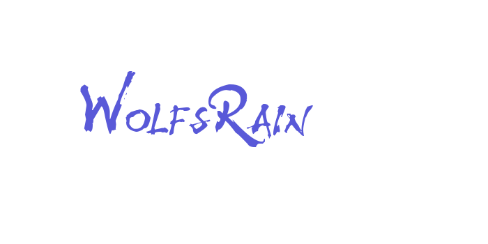 WolfsRain Font