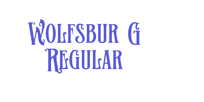 Wolfsbur G Regular Font