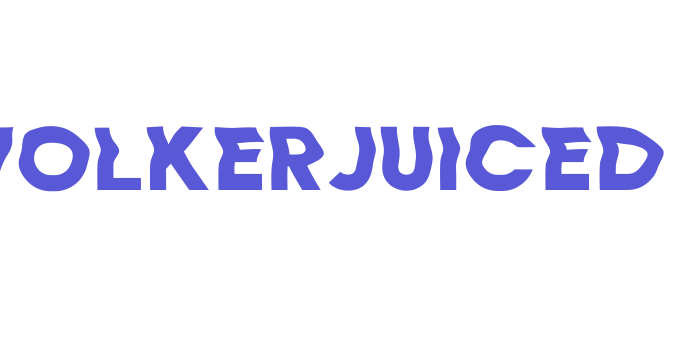 Wolkerjuiced Font Download