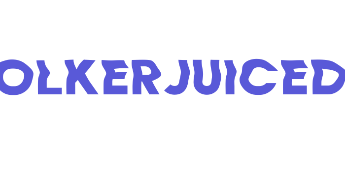 Wolkerjuiced Font