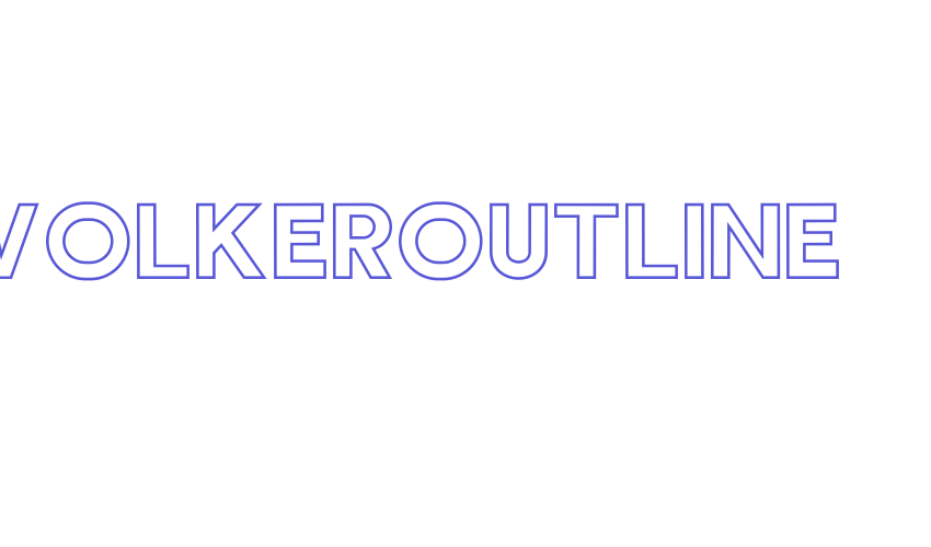 Wolkeroutline Font Download