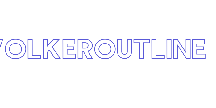 Wolkeroutline Font Download