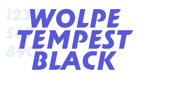 Wolpe Tempest Black font free