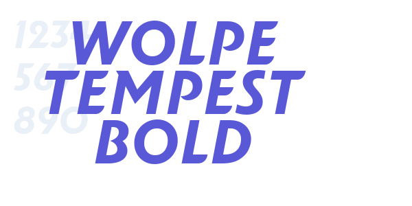 Wolpe Tempest Bold font free