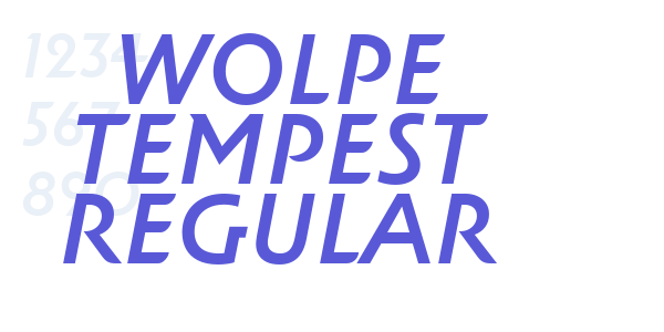 Wolpe Tempest Regular font free